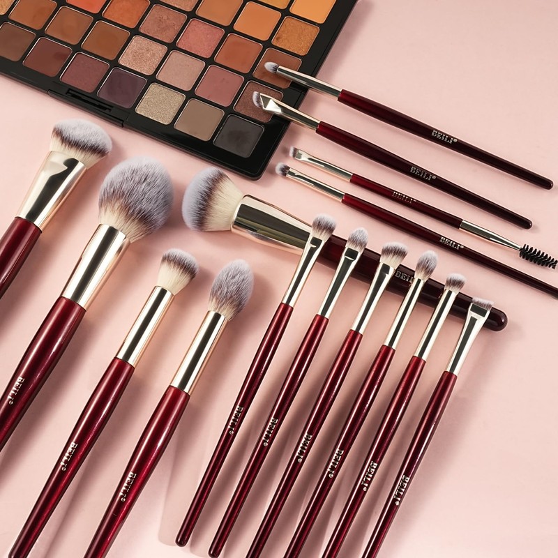 BEILI Makeup Brushes 15Pcs Make up Brushes Set Premium Vegan