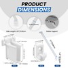 MILYARD 12 Inch Wire Shelf Brackets Kits, Closet Support Rod