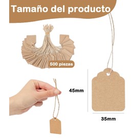 500 Piezas Etiquetas Para Ropa, Etiquetas, Etiquetas Personalizadas, Adecuado Para Etiquetas De Precios Personalizadas, Etiquetas De Precios De Joyas, Etiquetas De Artesanías, Etc