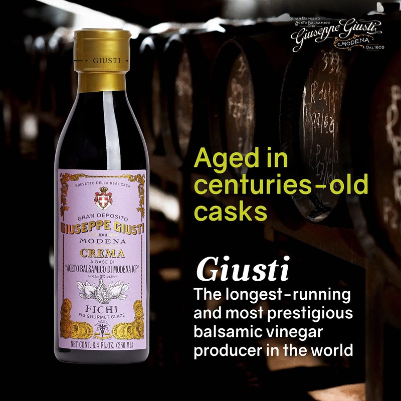 Giusti Fig Balsamic Glaze Based on Thick Balsamic Vinegar of