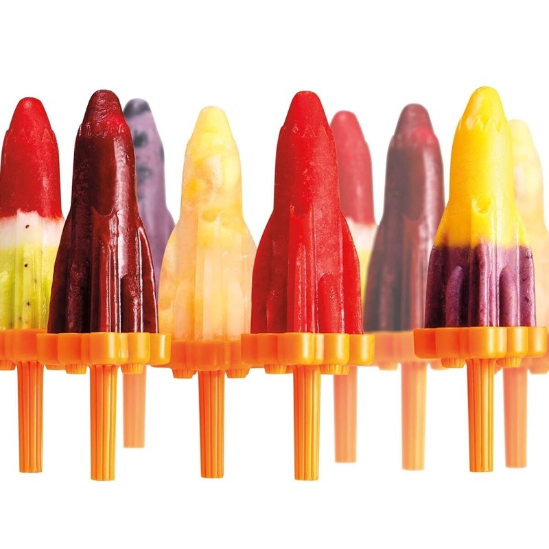 Tovolo Rocket Ice Pop Mold Popsicle Maker, Drip-Guard, Sturdy Stand
