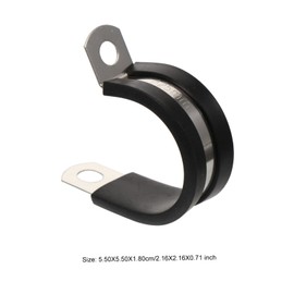 Gadpiparty 20pcs R Shaped Hose Clips Tube Clamps Rubber Insulated Cable Holders for Automotive Fuel Lines Engines Air Hoses Flexible Durable Design