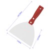 Putty Knife, 2PCS 6 Inch Stainless Steel Scraper Tool, Wooden
