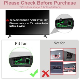 49 50 55 Inch TV Stand for LG TV Legs 55UJ6300 55UK6500 55LJ550M 55UM7300 55UN6900 55UJ6540 50UJ6300 50UK6300 50UK6500AUA 50UN6950 49UK6300 MAM643660 MEZ64114730 Replacement Legs for LG TV with Screws