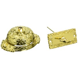 idh by St. Simons 18055-003 Ornate Premium Quality Solid Twist Bell with Key Plate, Polished Brass