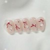 [Handmade Nail Tips] Ribbon Point Nail Tips - Coffin Egg