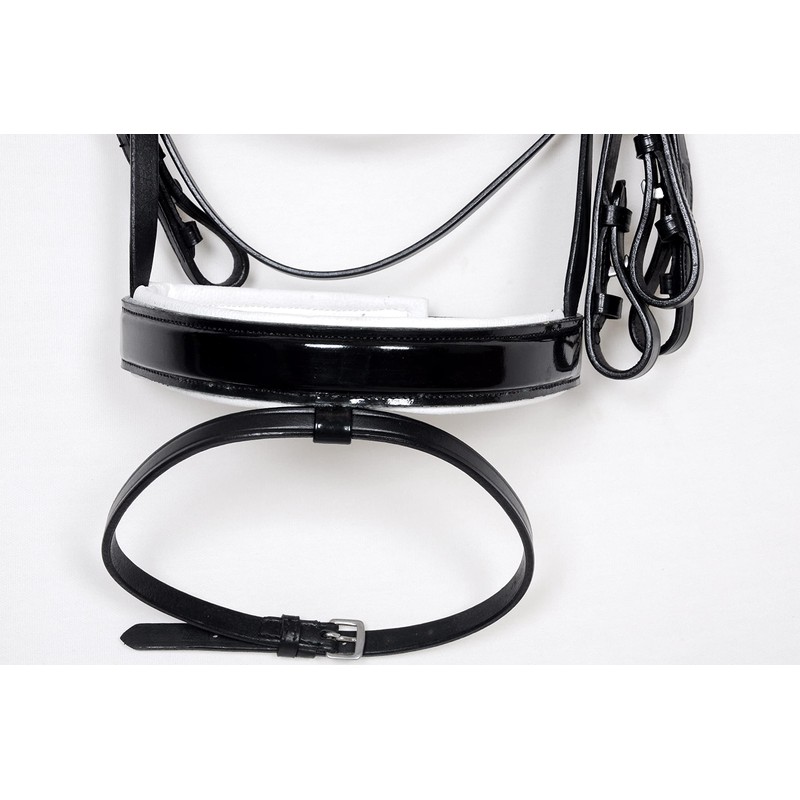 Aces Equine DRESSAGE BLING SHOW BRIDLE DIAMOND BROWBAND BLACK IN