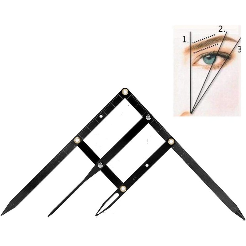 Regla de cejas Microblading Tatuaje Regla de cejas Medición de