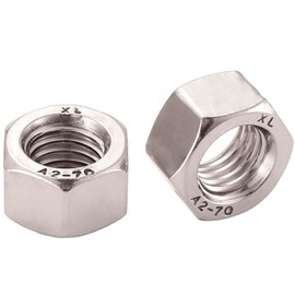 AMLOOPH M6 Nuts, 6mm M6 Stainless Steel Hex Nuts -DIN934 Hex Hexagon Full Lock Nuts M6 For M6 Bolts & Threaded Rod (Pack Of 20)