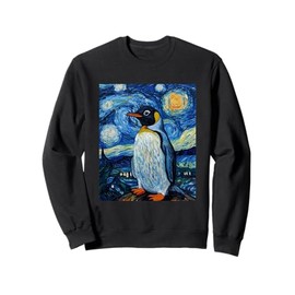 Penguin Bird - Van Gogh Style - Starry Night Sweatshirt