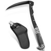 VALHALLA Folding Sickle, Black Sharp Folding Scythe with 2 Sections,