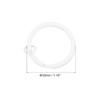 Sourcing Map 10Pcs Metal Split Keychain Rings, Round Flat Key