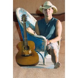 Kenny Chesney "Country Music Star" Color Tabletop Display Standee 10"