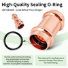 (WDAISY 10 Pack) 3/4" Copper Press Coupling with Stop –