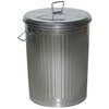 MARKSON 20 Gallon Trash Can with Lid Round Galvanized Steel