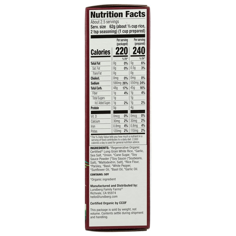 LUNDBERG MIX RICE WG & WLD RICE GR 6 OZ