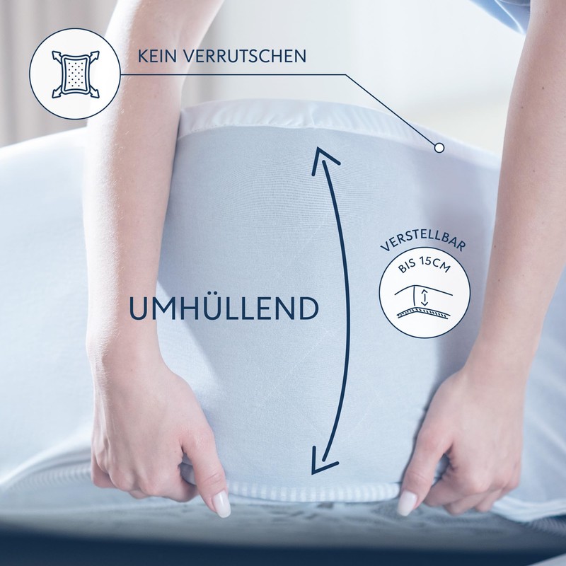 Dreamzie - Mattress protector 140 x 190 cm - durable