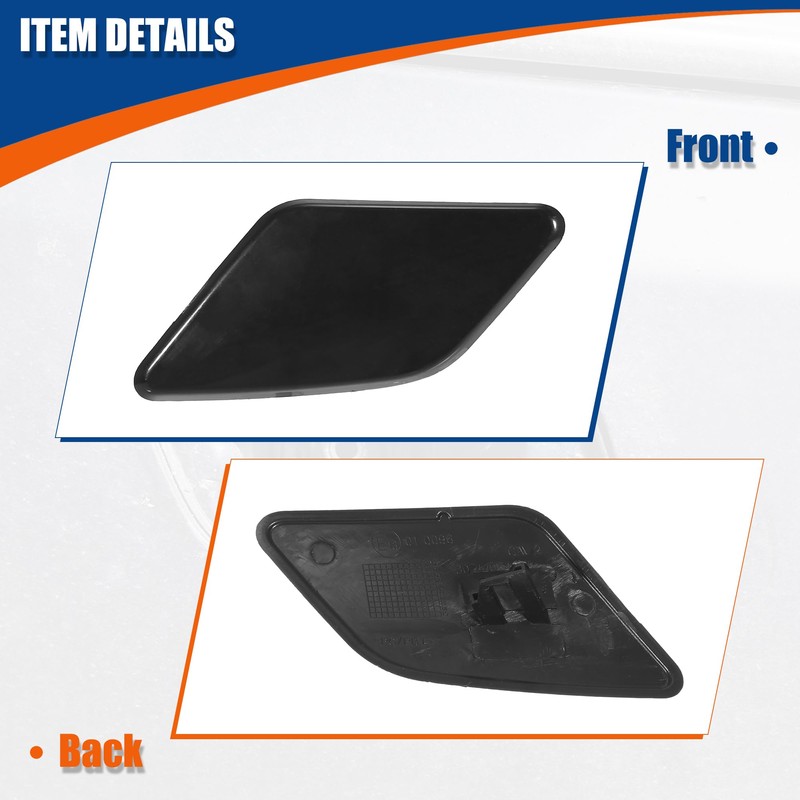 QUARKZMAN Car Left Side Bumper Headlight Washer Nozzle Cover for