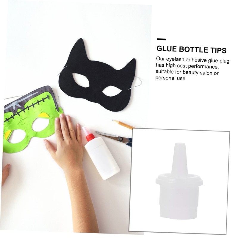 MERRYHAPY Eyelash Glue Bottle Tips 100pcs Glue Replacement for False