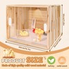 Wooden Chicken Brooder Box,Large Size, 15.74"x11.81"x 11.81", Brooder Box for