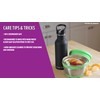 New Wave Enviro Tinted Stainless Steel Water Bottle, 600mL Capacity,