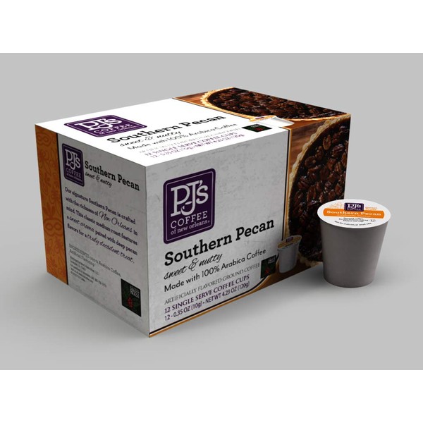 PJ's Coffee - Southern Pecan Single Serve Cups, 12 Count
