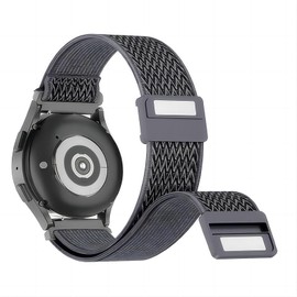KUBFDL 22 mm Nylon Watch Strap, Elastic Bracelet with Magnetic Clasp for Men and Women, Quick Release Replacement Strap, Adjustable, Breathable, Woven Sports Watch Straps