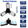 LED Garage Light, 80W 8000 Lumen Ceiling Lights with 3