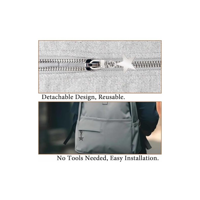 20 PCS Universal Zipper Pull Replacement Kit - Durable Metal