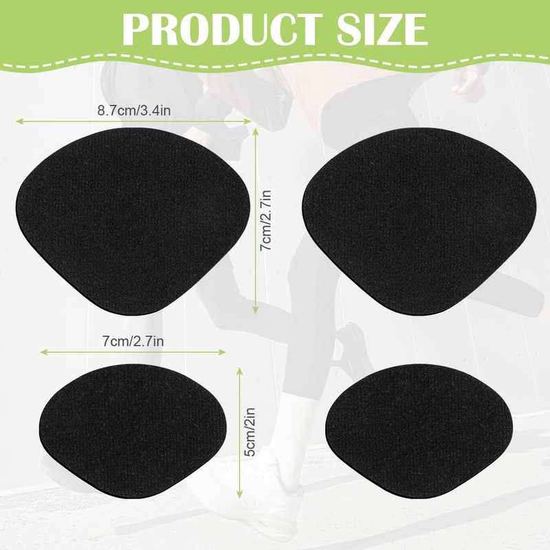 Flintronic 3 Pairs Microfiber Heel Repair Patch Repair Patch, Shoe