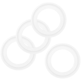 M METERXITY 4-Pack Silicone O-Rings Gasket 1.7 In/42mm Tri-Clover O-Rings Seal Gasket Fits for OD 2.5 In/64mm Sanitary Pipe Weld Ferrule/Sink Plug/Bathtub Plug/Sealing Faucets, Wash White