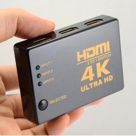 Coverzone Yeni Nesil TV İçin Hdmi Çoklayıcı 3 Port 4K Kumandalı Kullanımı ve Kurulumu KolayUltra HD HDMI Switch Splitter Kablo Dahil Değildir 3 port4Khdmi