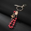 LiHan1028 4-piece set of classic religious cross prayer beads paired