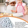 Inkurie Ceramic Pie Weights, 720g Reusable Baking Beans Natural Pie