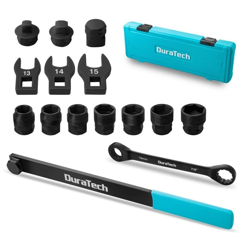 DURATECH 15-Piece Universal Ratcheting Serpentine Belt Tool Set for Installing