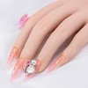 Closeus Press On Nails Handmade Long Pink Rouge Gradient 3D