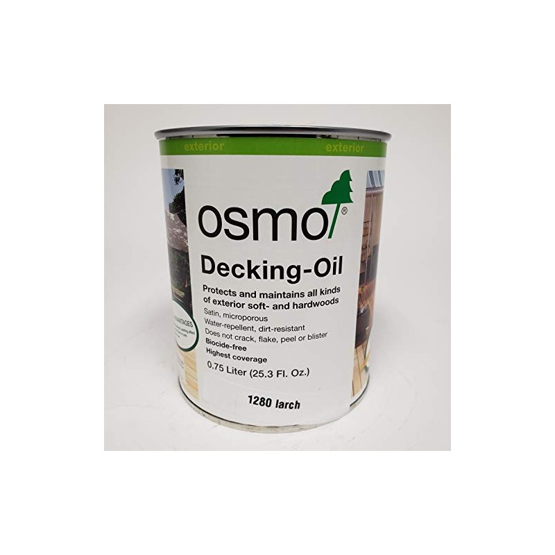 OSMO - Decking Oil - 1280 Larch - 0.75 Liter