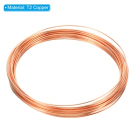 PATIKIL 99.9% Soft Copper Wire, 1Pcs 20Gauge/0.8mm Diameter 7m/22.96ft Spool Pure Copper Craft Wire for Jewelry Making Beading Garden Plants