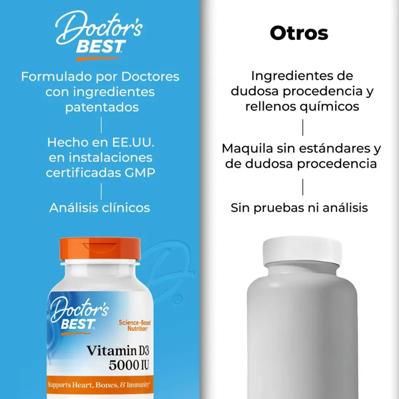 Vitamina D3 5000 UI | Vitamin D3 de Alta Potencia