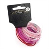 Set of 30 Pink Tones Thin Hair Elastics Bobbles Hair