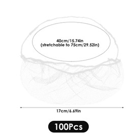 100 Pcs Beard Nets Food Service, Elastic Comfortable Beard Guards Protective Beard Covers Breathable Beard Mask Beard Nets for Men Food Service Workers Facial Hair, White