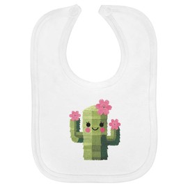 Azeeda 'Smiling Cactus Piñata' Soft Cotton Baby Bib (BI00067349)
