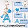 ANHBKAR Alphabet Initial Letter Keychain Cute Heart Resin - Letter