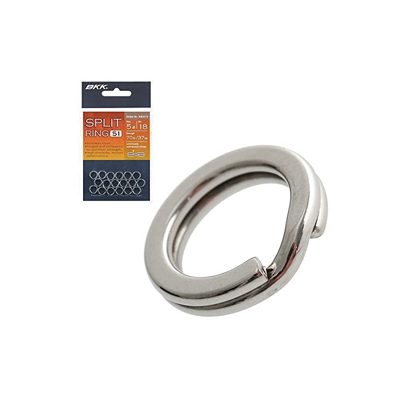 BKK Split Ring 51 Snap Rings Stainless Steel #5-37.1 kg