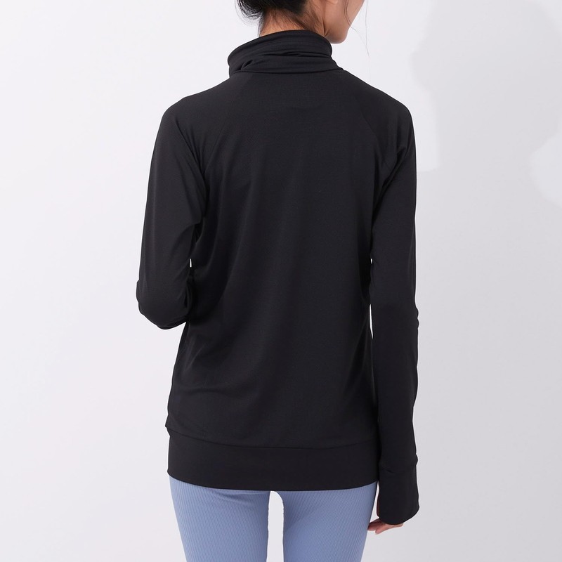 Fila 222063 Women's Rash Guard, Amphibious, Block Mesh, Stand Collar