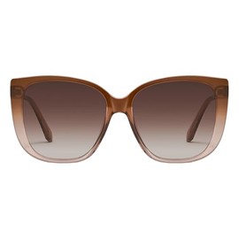 Quay - Womens Sunglasses, Square Lenses with UV Protection (Ever After, Coffee Doe)