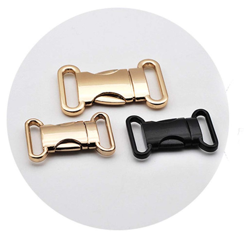 HEALLILY 2pcs Metal Side Release Buckles Adjustable Quick Release Clips