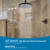 Hibbent All Metal Ceiling Mounted Shower Arm, 6 Inch Shower