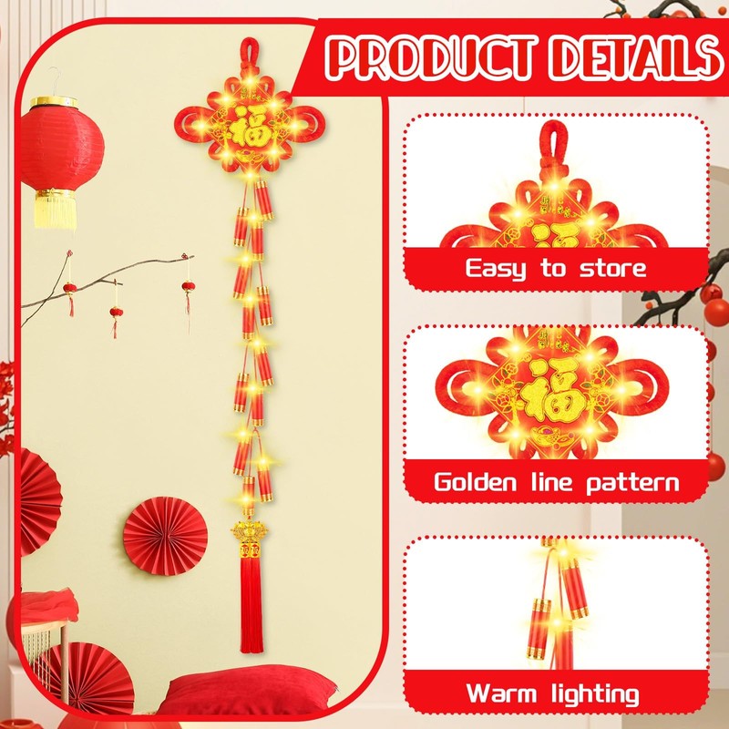 1 Pc Chinese New Year Hanging Decorations Electronic Firecrackers Chinese