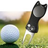 Oitifiton Golf Divot Repair Tool with Magnetic Ball Marker Metal
